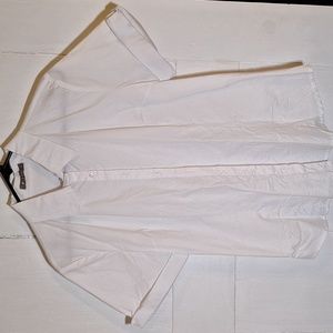 Basic white button down blouse